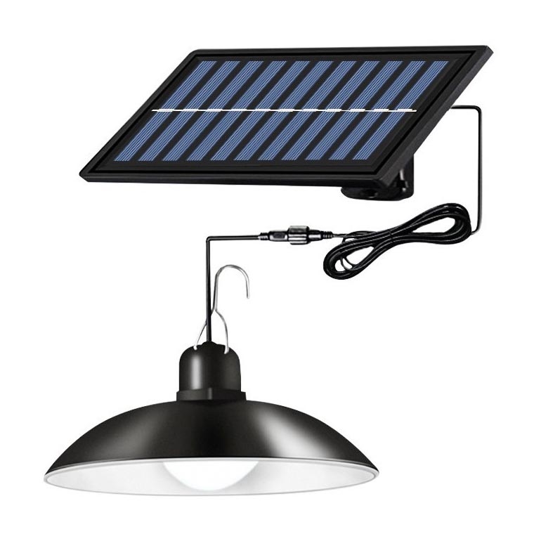 LED Aptumšojama saules enerģijas lustra ar auklu LED/1,8W/3,7V IP44 6500K 1600 mAh + tālvadības pults