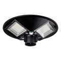 LED aptumšojama saules ielas lampa ar sensoru LED/15W/6V 11000 mAh 6500K IP65 melna + tālvadības pults