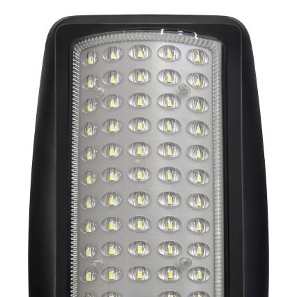 LED regulējama saules darbināma ielu lampa ar sensoru VENICE LED/50W/3,2V 4000 mAh IP65 melna + tālvadības pults