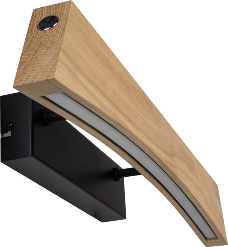 LED Aptumšojama sienas lampa ZIAD LED/6,5W/230V ozols