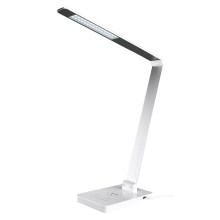 LED Aptumšojama skārienjutīga galda lampa ar bezvadu uzlādi LED/9W/230V 3000-6500K balta