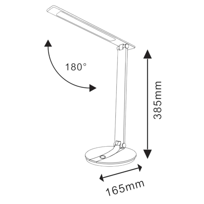 LED  Aptumšojama skārienjūtīga galda lampa SERRA LED/8W/230V balta