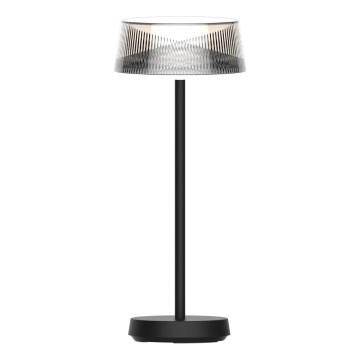 LED Aptumšojama skārienvadāma āra galda lampa CASABLANCA LED/3,4W/5V USB 3600 mAh IP44 melna