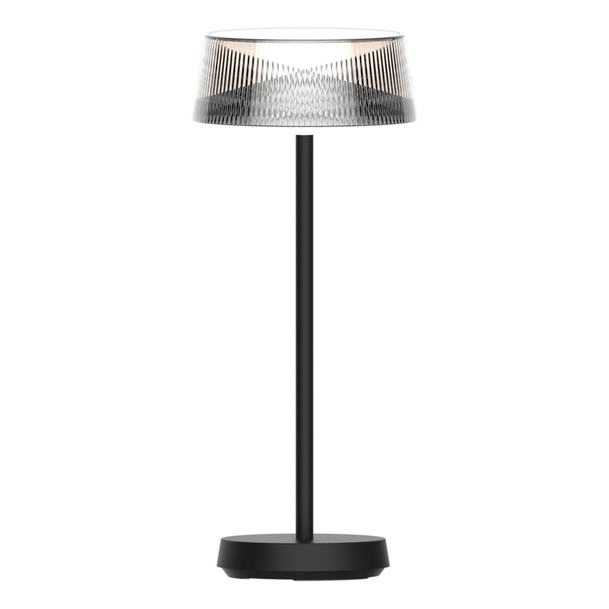LED Aptumšojama skārienvadāma āra galda lampa CASABLANCA LED/3,4W/5V USB 3600 mAh IP44 melna