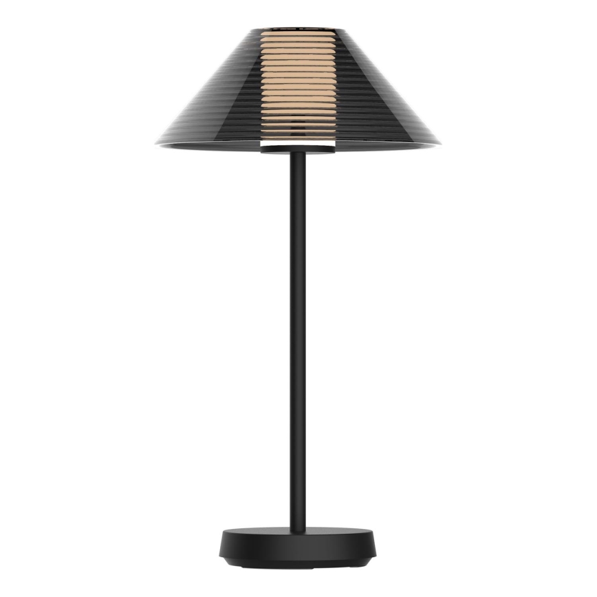 LED Aptumšojama skārienvadāma āra galda lampa SERENGETI LED/3,4W/5V USB 3600 mAh IP44 melna