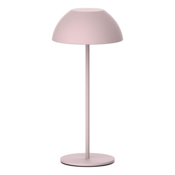 LED Aptumšojama skārienvadāma āra galda lampa TANZANIA LED/1,8W/5V USB 1800 mAh IP44 rozā