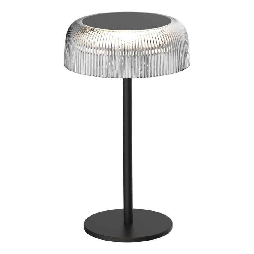 LED Aptumšojama skārienvadāma āra galda lampa TRYPOLIS LED/2W/5V USB 1800 mAh IP44 melna