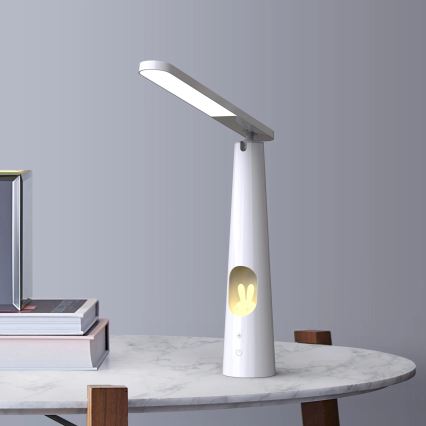 LED Aptumšojama skārienvadāma galda lampa BUNNY LED/7W/230V 2700/4000/6500K balta