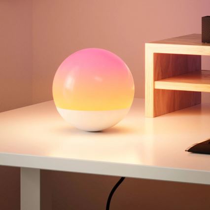 LED Aptumšojama skārienvadāma galda lampa CANDY LED/5V 1200 mAh daudzkrāsaina