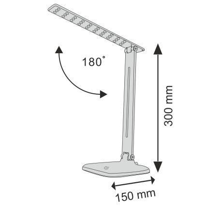 LED Aptumšojama skārienvadāma galda lampa JOWI LED/8W/230V balta