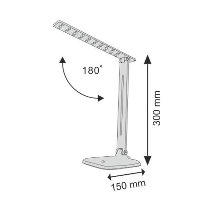 LED Aptumšojama skārienvadāma galda lampa JOWI LED/8W/230V melna