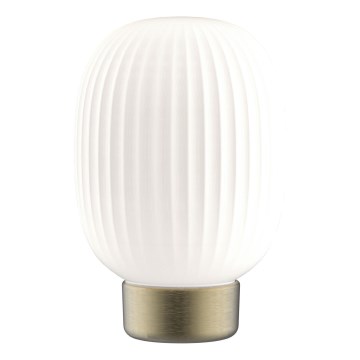 LED Aptumšojama skārienvadāma galda lampa LATTE LED/1,8W/5V USB 2000 mAh zelta/balta