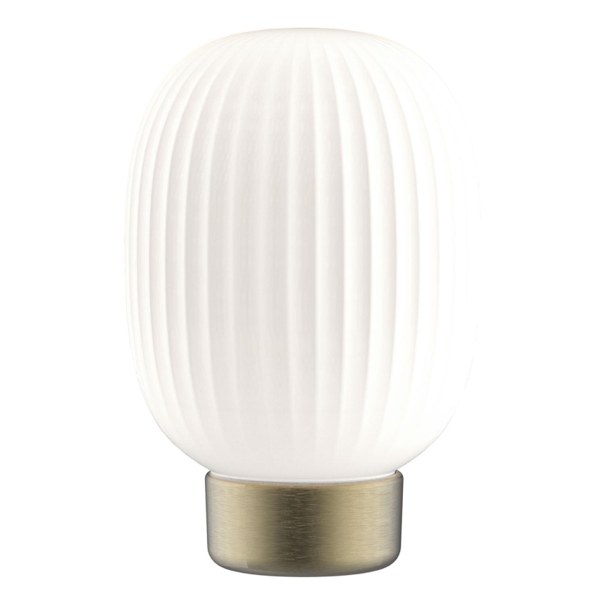 LED Aptumšojama skārienvadāma galda lampa LATTE LED/1,8W/5V USB 2000 mAh zelta/balta