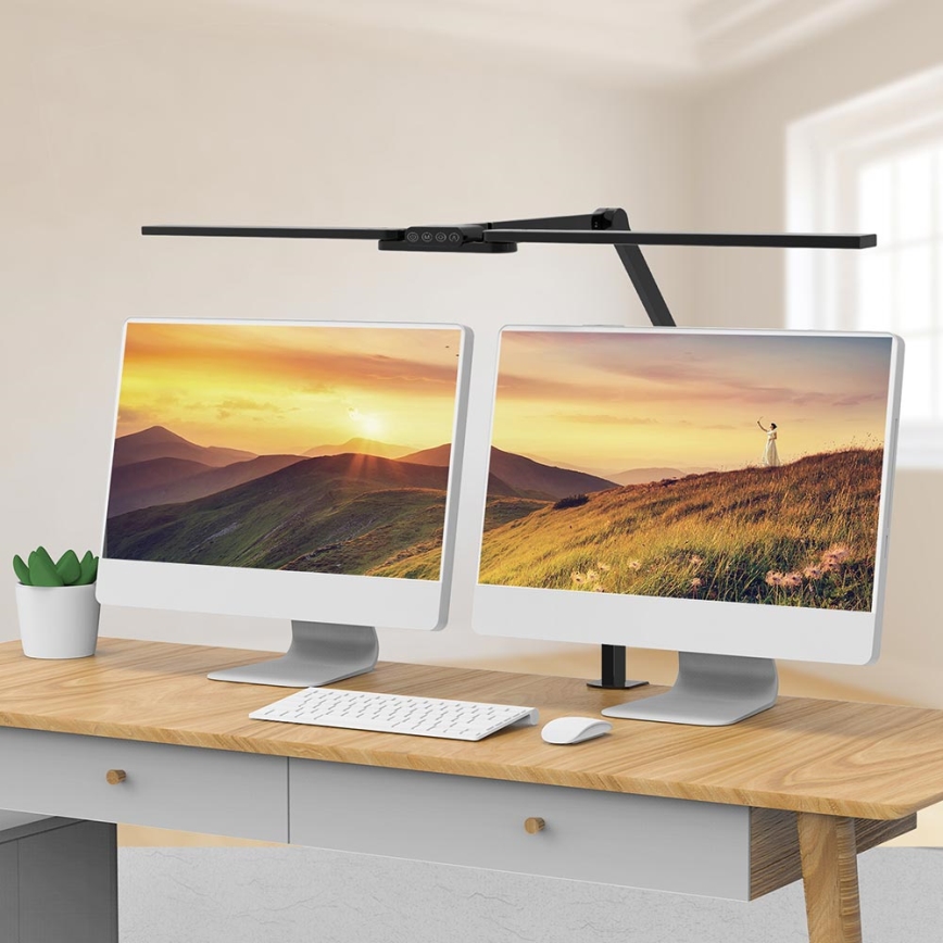 LED Aptumšojama skārienvadāma pielāgojama galda lampa POINTIQ LED/24W/230V 3000-6500K CRI 92 melna