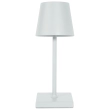 LED Aptumšojama skārienvadāma galda lampa LED/3,5W/5V 5200 mAh IP54 balta