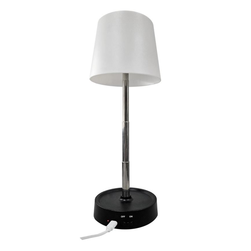 LED Aptumšojama skārienvadāma galda lampa LED/3W/5V USB 800 mAh balta
