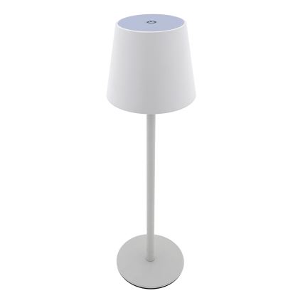 LED Aptumšojama skārienvadāma galda lampa LED/5W/5V USB 1200 mAh balta