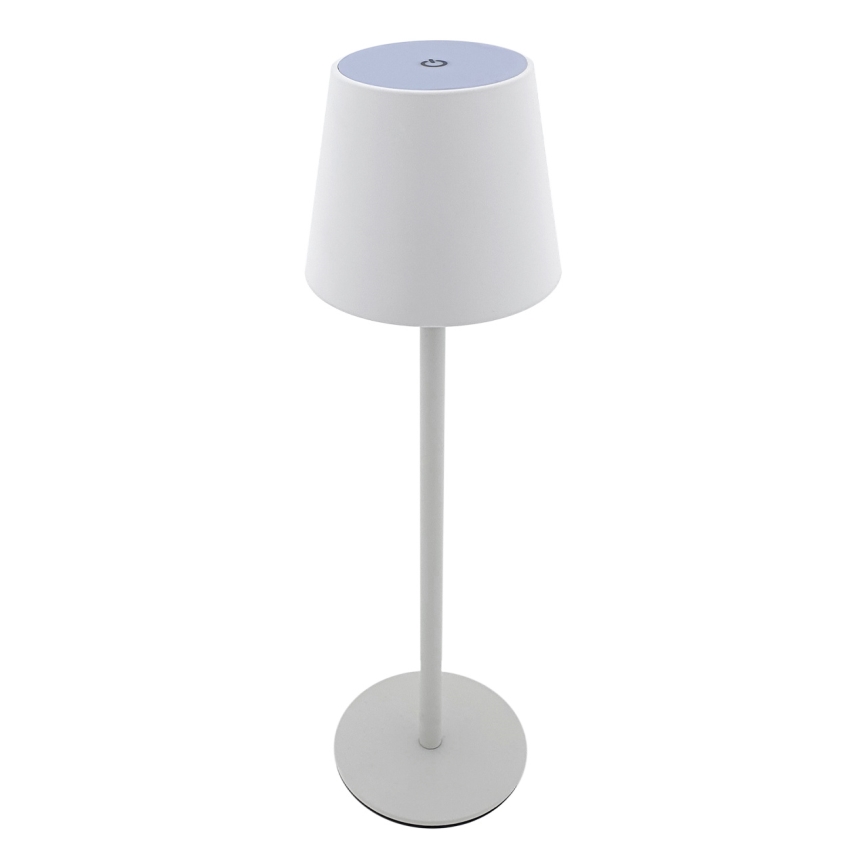 LED Aptumšojama skārienvadāma galda lampa LED/5W/5V USB 1200 mAh balta