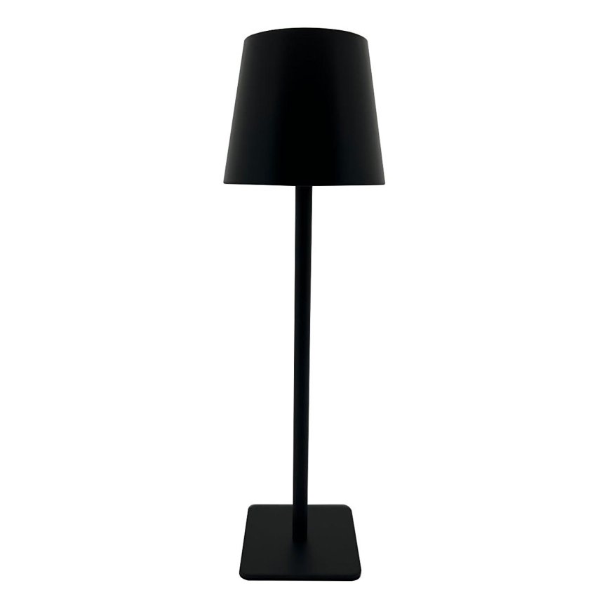 LED Aptumšojama skārienvadāma galda lampa LED/5W/5V USB 1200 mAh melna