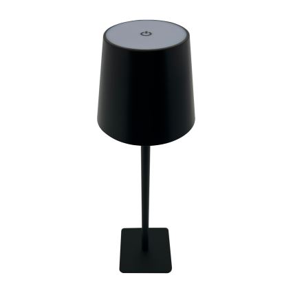 LED Aptumšojama skārienvadāma galda lampa LED/5W/5V USB 1200 mAh melna