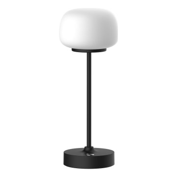 LED Aptumšojama skārienvadāma galda lampa RIMINI LED/2W/5V USB 2000 mAh melna/balta