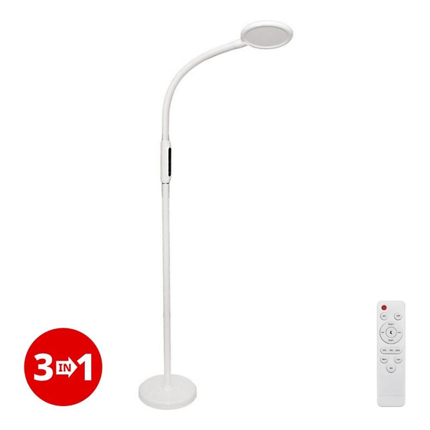 LED Aptumšojama skārienvadāma lampa 3in1 LED/12W/230V balta CRI 90 + tālvadības pults