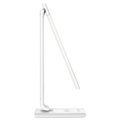 LED Aptumšojama skārienvadāma galda lampa ar bezvadu lādētāju MEGGIE LED/8W/230V + USB