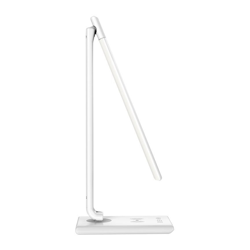 LED Aptumšojama skārienvadāma galda lampa ar bezvadu lādētāju MEGGIE LED/8W/230V + USB