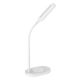 LED Aptumšojama skārienvadāma galda lampa ar bezvadu lādētāju OCTAVIA LED/7W/230V balta