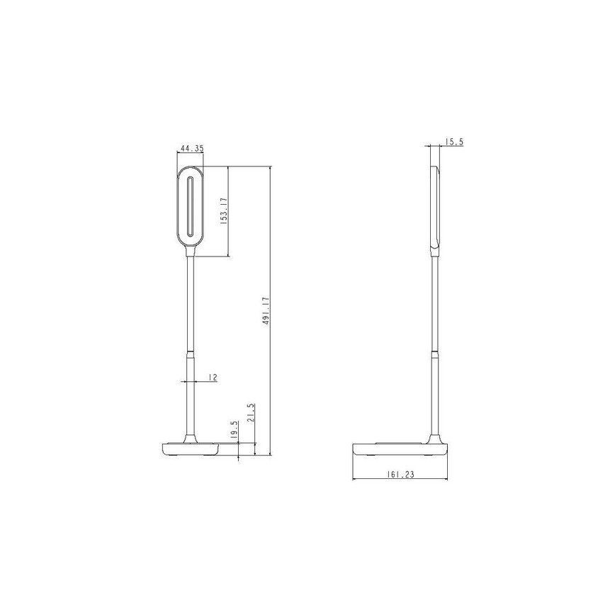 LED Aptumšojama skārienvadāma galda lampa ar bezvadu lādētāju OCTAVIA LED/7W/230V balta