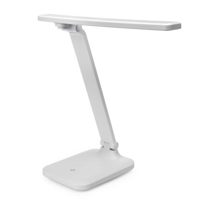 LED Aptumšojama skārienvadāma galda lampa ar ar bezvadu uzlādi un USB ports REMUS LED/5W/230V balta
