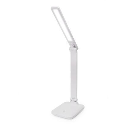 LED Aptumšojama skārienvadāma galda lampa ar ar bezvadu uzlādi un USB ports REMUS LED/5W/230V balta