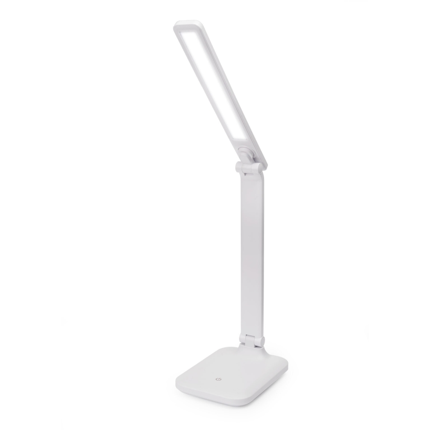 LED Aptumšojama skārienvadāma galda lampa ar ar bezvadu uzlādi un USB ports REMUS LED/5W/230V balta