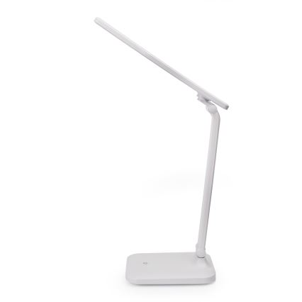 LED Aptumšojama skārienvadāma galda lampa ar ar bezvadu uzlādi un USB ports REMUS LED/5W/230V balta