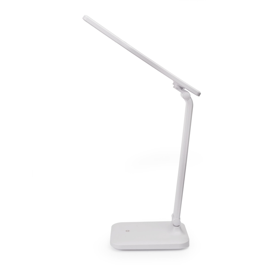 LED Aptumšojama skārienvadāma galda lampa ar ar bezvadu uzlādi un USB ports REMUS LED/5W/230V balta