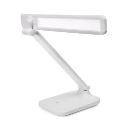 LED Aptumšojama skārienvadāma galda lampa ar ar bezvadu uzlādi un USB ports REMUS LED/5W/230V balta