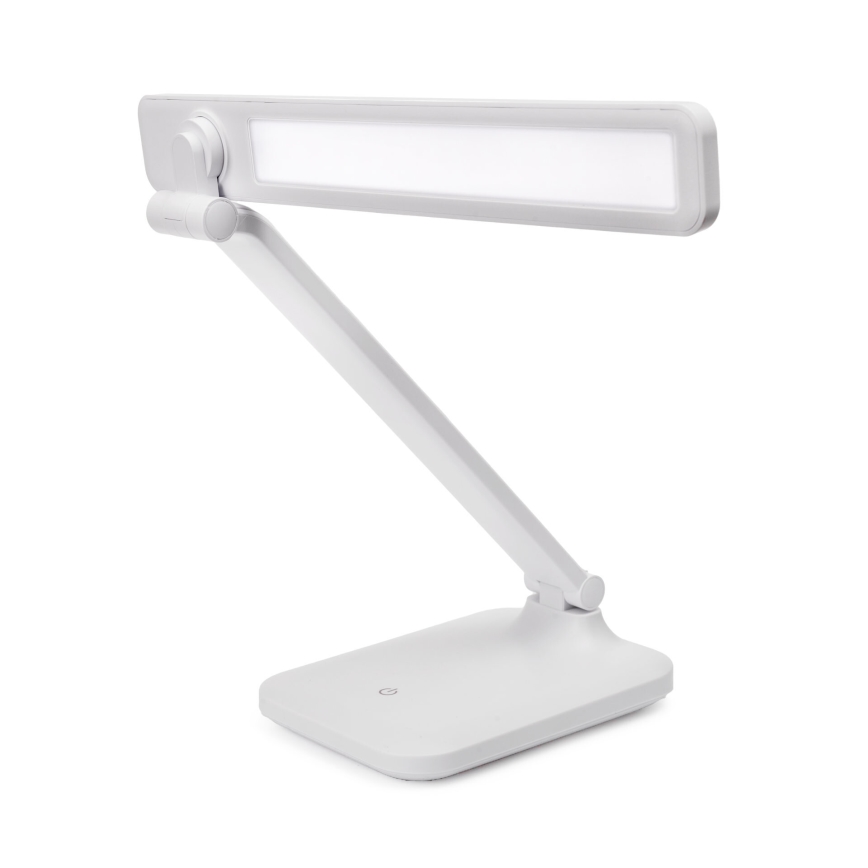 LED Aptumšojama skārienvadāma galda lampa ar ar bezvadu uzlādi un USB ports REMUS LED/5W/230V balta