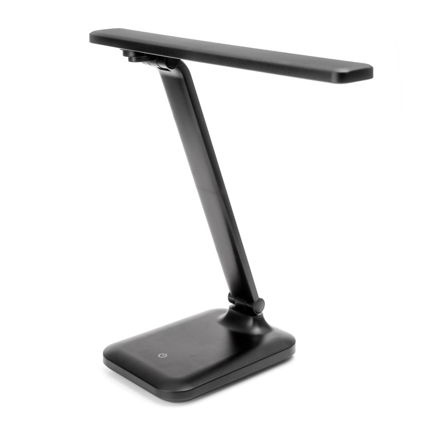 LED Aptumšojama skārienvadāma galda lampa ar ar bezvadu uzlādi un USB ports REMUS LED/5W/230V melna