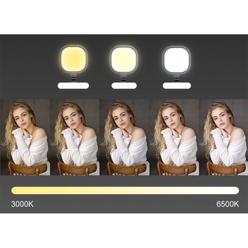 LED Aptumšojama skārienvadāma pielāgojama galda lampa POINTIQ LED/15W/230V 3000-6500K CRI 96 melna