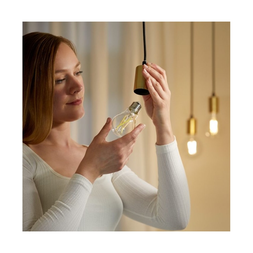LED Aptumšojama spuldze FILAMENT A60 E27/6,7W/230V 2700-6500K CRI 90 Wi-Fi - WiZ