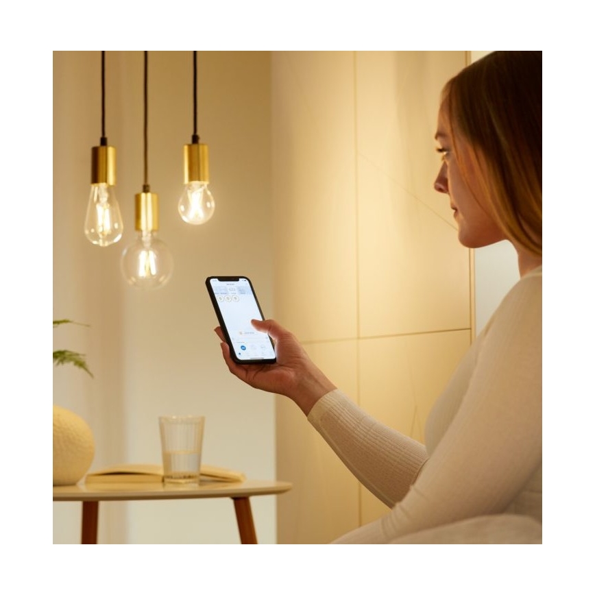 LED Aptumšojama spuldze FILAMENT A60 E27/6,7W/230V 2700-6500K CRI 90 Wi-Fi - WiZ