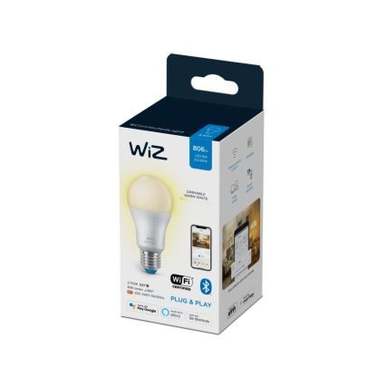 LED Aptumšojama spuldze A60 E27/8W/230V 2700K CRI 90 Wi-Fi - WiZ