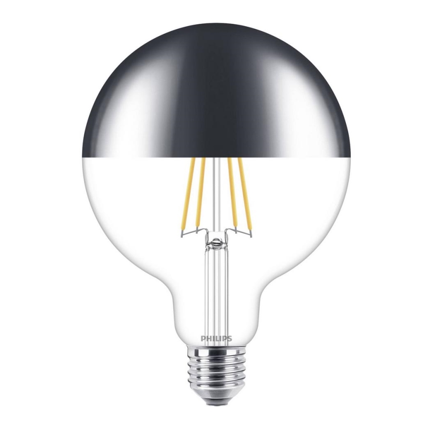 LED Aptumšojama spuldze ar spoguļveida sfērisku vāciņu DECO Philips G125 E27/7,2W/230V 2700K