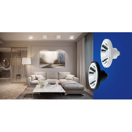 LED Aptumšojama spuldze AR111 GU10/10W/230V 3000-6500K Wi-Fi Tuya 30° balta