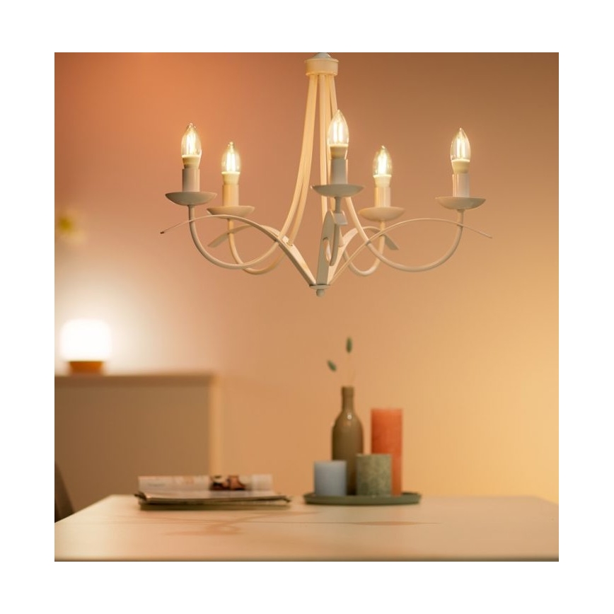LED Aptumšojama spuldze FILAMENT C35 E14/4,9W/230V 2700-6500K CRI 90 Wi-Fi - WiZ