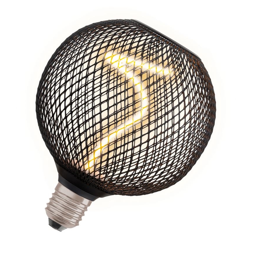 LED Aptumšojama spuldze DECOR FILAMENT G125 E27/3,5W/230V 1800K melna - Osram