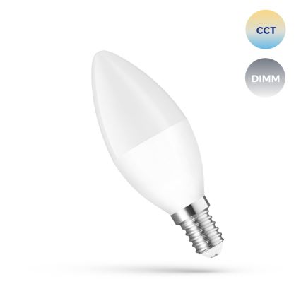 LED Aptumšojama spuldze E14/5W/230V 2700-6500K Wi-Fi Tuya