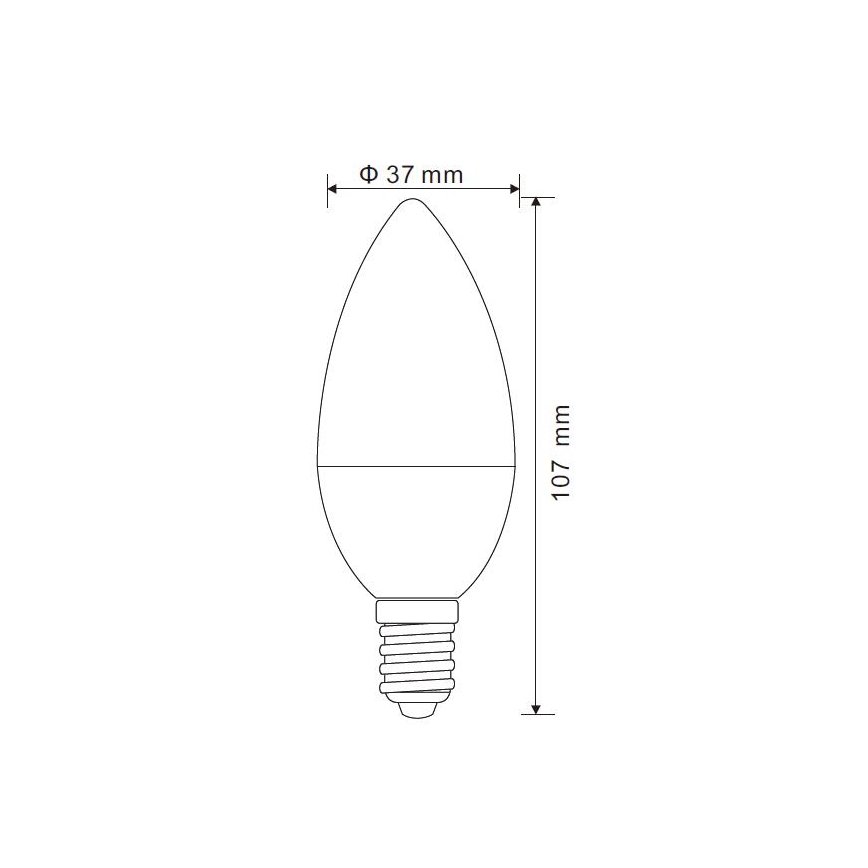 LED Aptumšojama spuldze E14/5W/230V 3000K - Globo