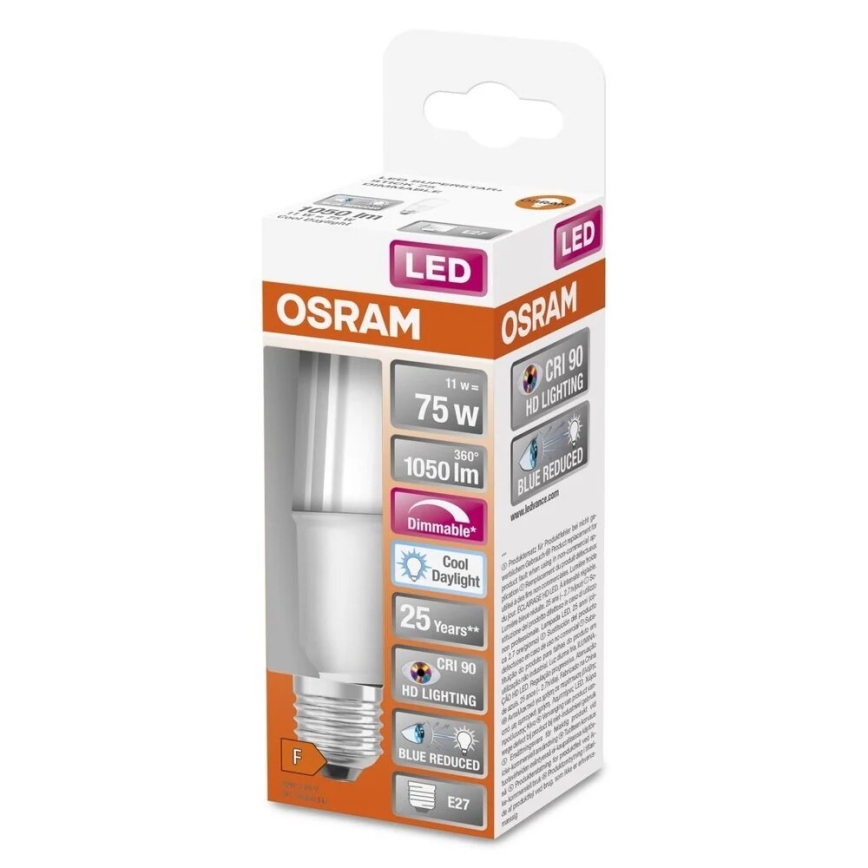 LED Aptumšojama spuldze E27/11W/230V 6500K CRI 90 - Osram