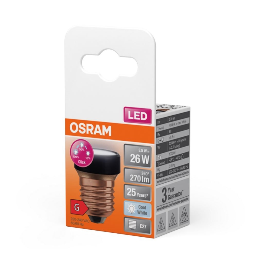 LED Aptumšojama spuldze E27/3,5W/230V 4000K - Osram
